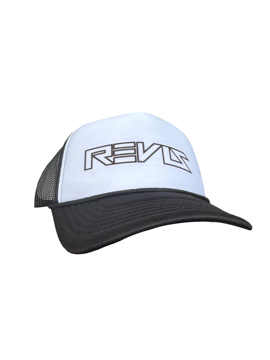 Black Foam Mesh Logo Hat