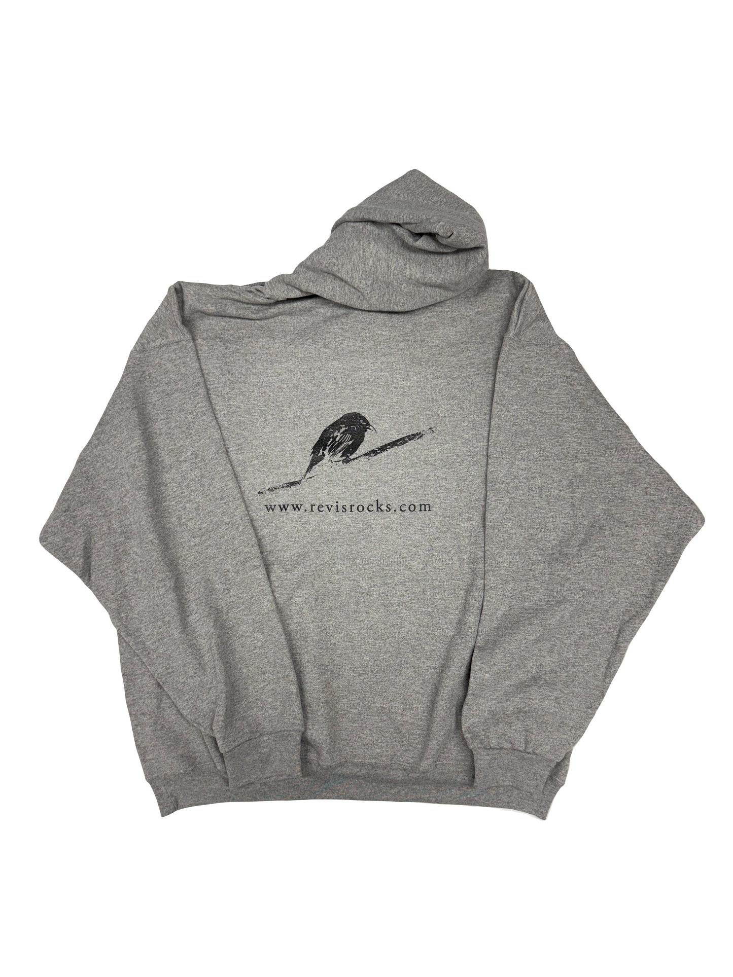 2XLarge Grey Hoodie Vintage (2010) Black Ink